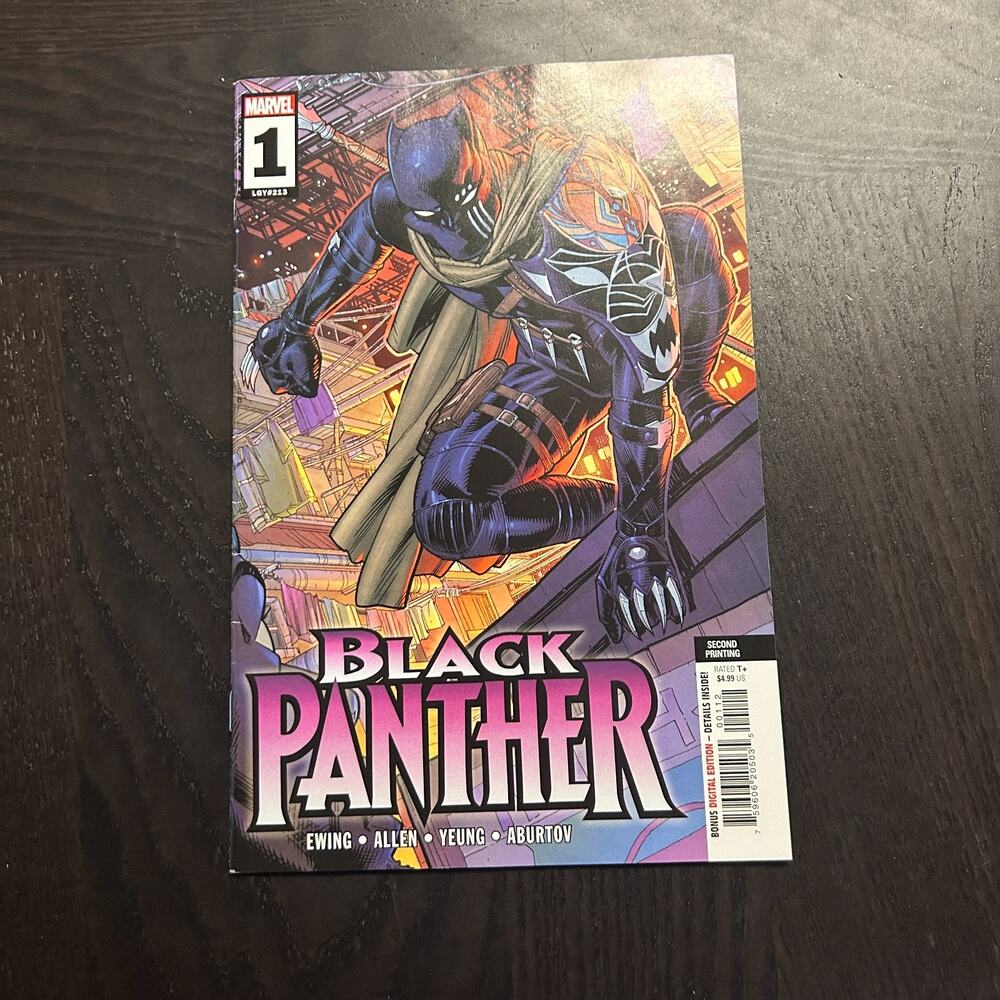 New Black Panther #1 (Marvel 2023) Second Print, Taurin Clarke main cover